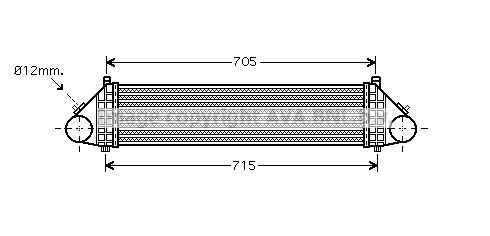 AVA QUALITY COOLING Kompressoriõhu radiaator VO4164